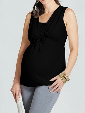 Eclipse Maternity and Nursing Blouse in Black