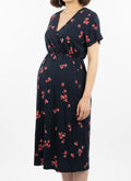 Short-sleeved Tulip Maternity and Nursing Nightie