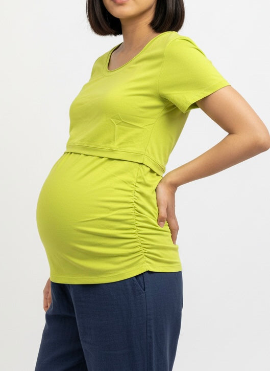 The Everyday Basic Tee in Chartreuse